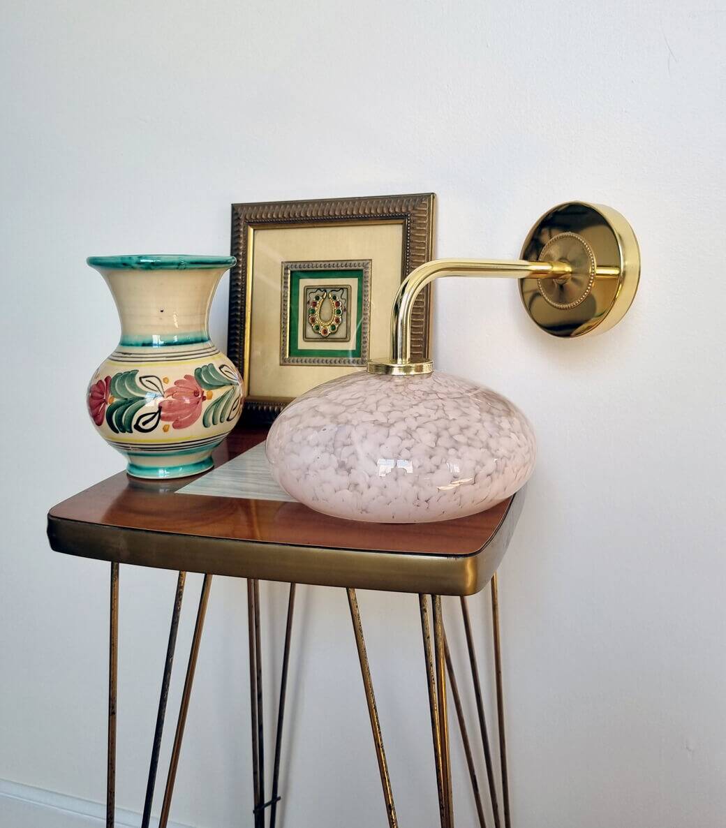 Clichy glass wall light