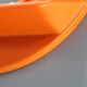 Vintage Italian Space Age round plastic mirror with shelf, 1970s