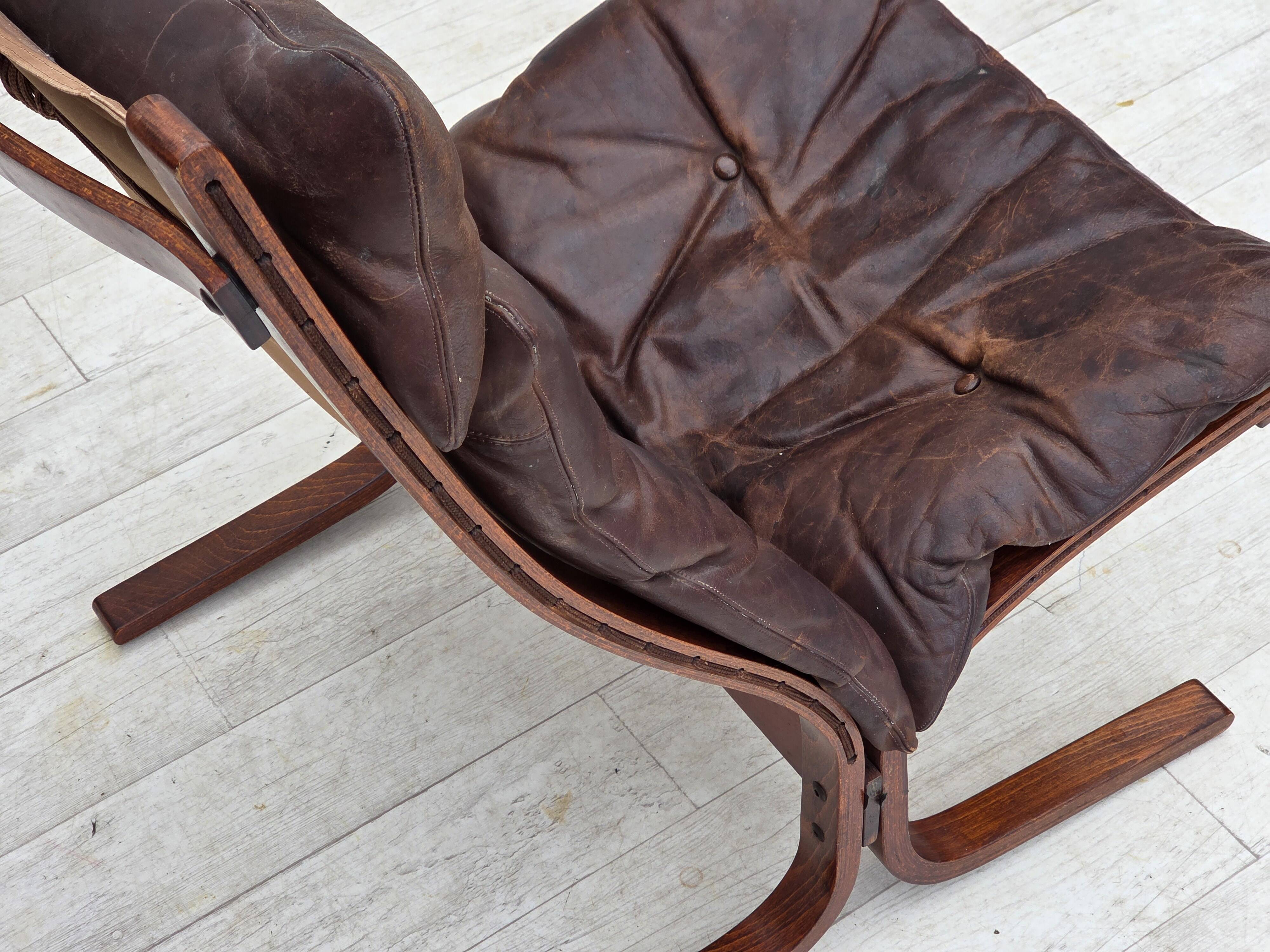 1970s, Norwegian design by Sigurd Ressel. Armchair model "Falcon".