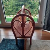 Rattan magazine holder