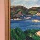 Original Swedish Oil on Canvas - "Lake" by Kersti Flyckt - Signed - Vintage and Framed - 79 × 66 cm (31.1 in × 26 in)