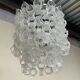 Hexagonal glass Cascade chandelier attributed to Av Mazzega, 1970s.