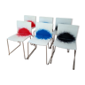 Series of 6 chairs from the 80s