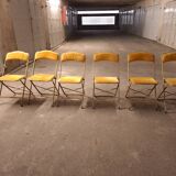 6 vintage opera folding chairs