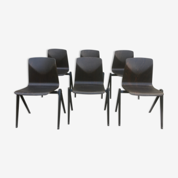 6 Industrial Chairs Galvanitas S22