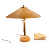 Pencil reed table lamp 1970s