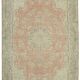 Handmade Oriental Contemporary 1980s 293 cm x 416 cm Beige Wool Carpet