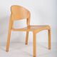 Set of 6 vintage chairs in thermoformed wood