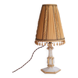 Lampe de table en verre doré opalin, années 1920