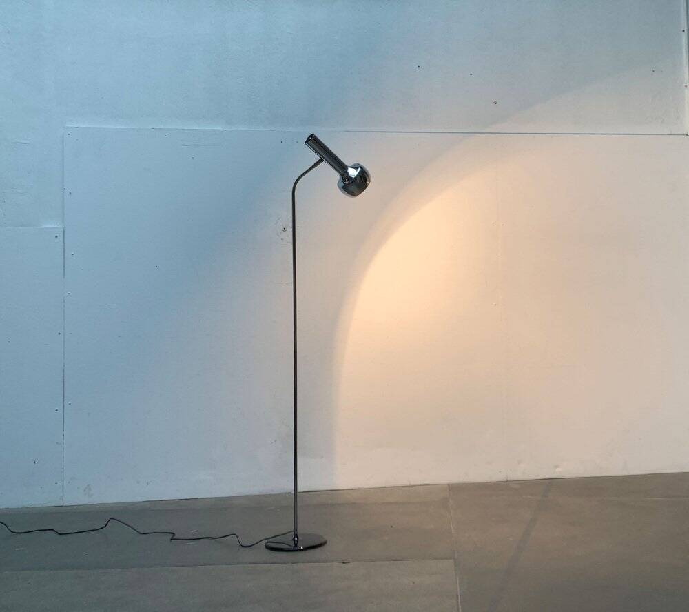 Mid-century minimalist floor lamp by the SLZ team for Swisslamps International, 1960s.