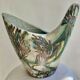 Vase zoomorphisme ceramic decoration d'oiseau signed guy Accolay