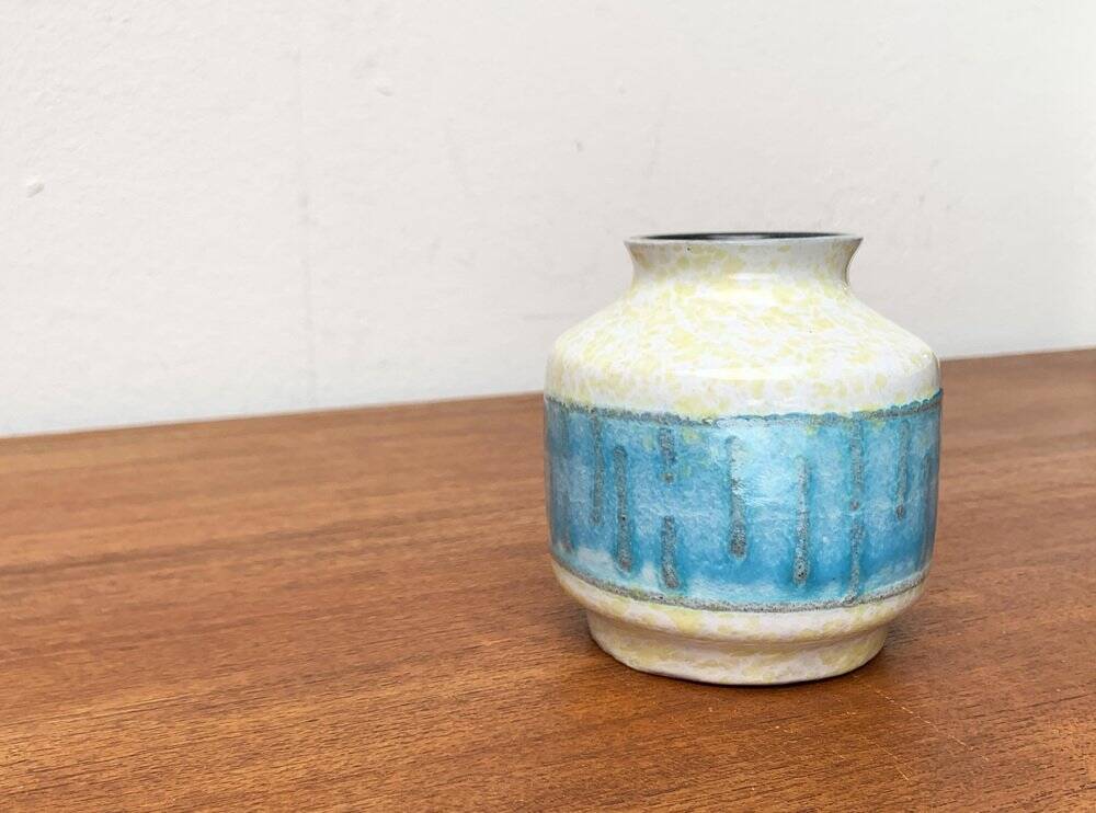 East German pottery vase from the GDR mid-century Strehla Keramik, 1960s.