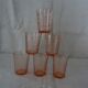 6 verres roses forme gobelet Rosaline Arcoroc Luminarc  vintage