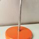 Lampe orange vintage space age, globe oculaire, 1970