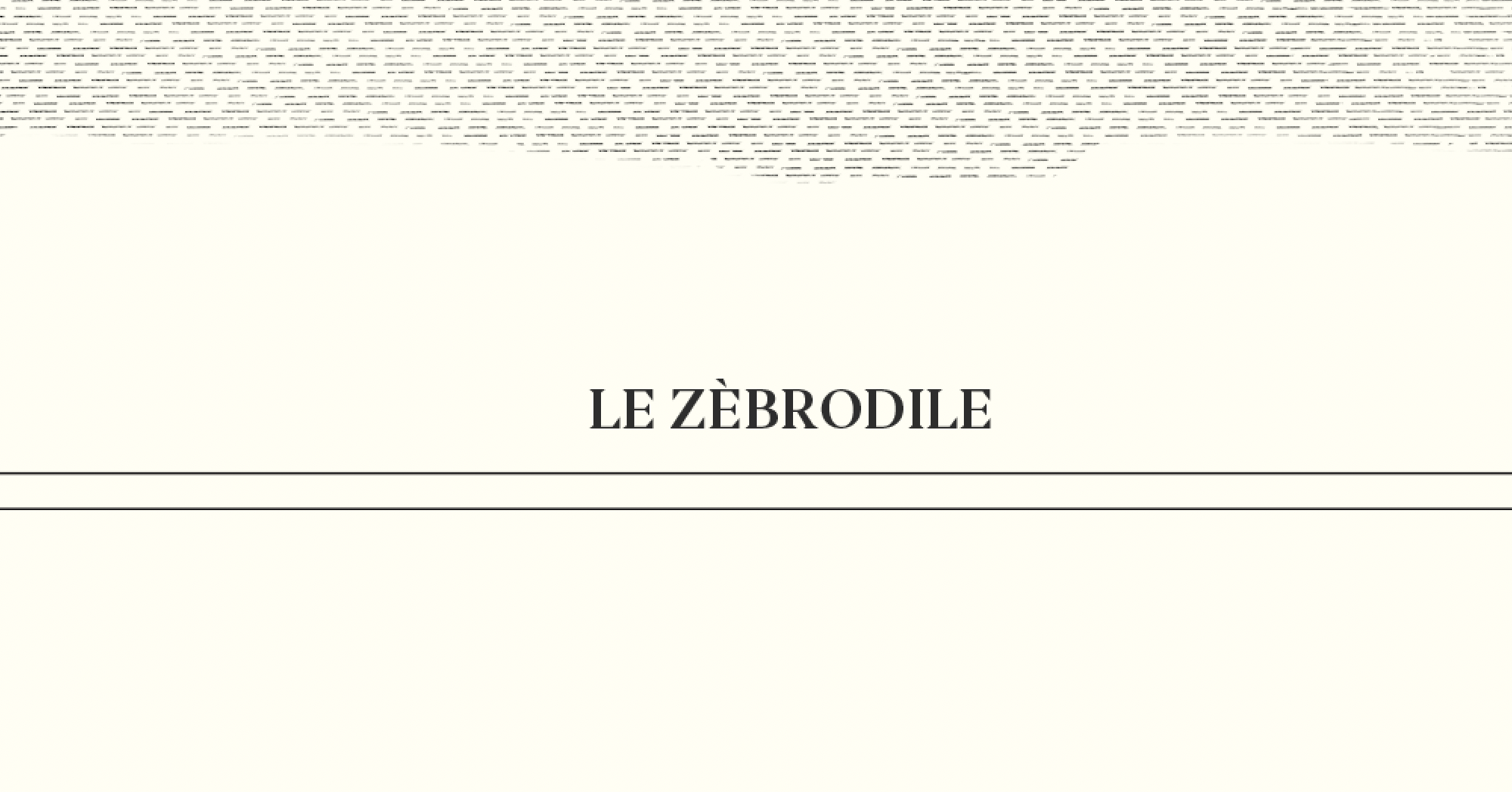 Chimera lithograph animal engraving, the zebrodile