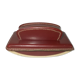 Piqué leather tampon pad