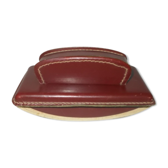 Stitched leather blotting pad