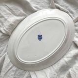 Oval iron earthenware dish Boch la Louvière