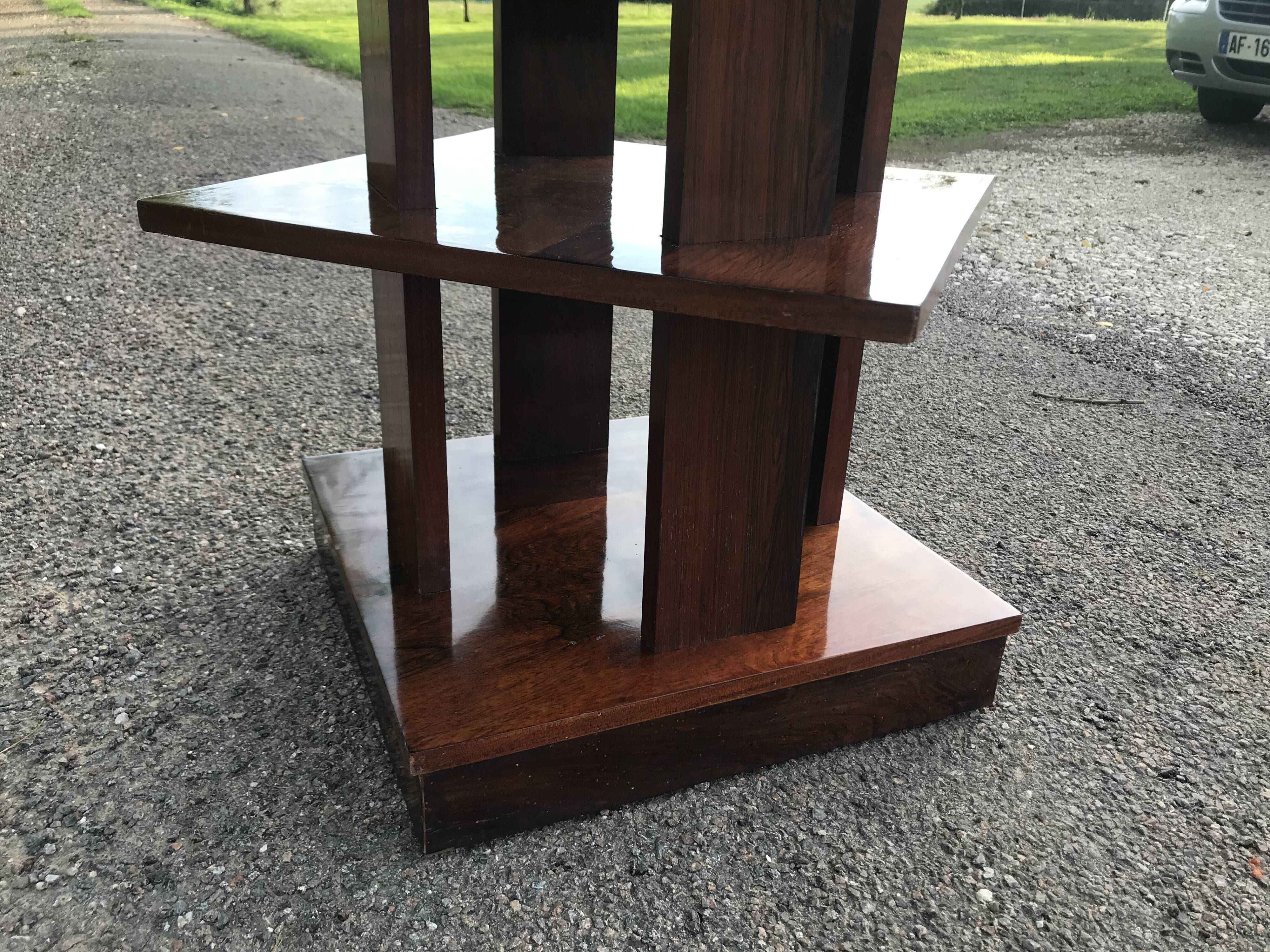 Art deco period double-plated table