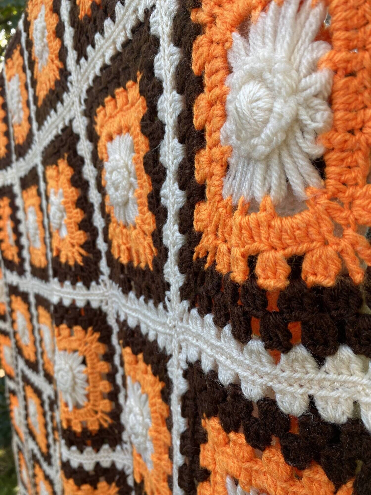 Granny square bedspread