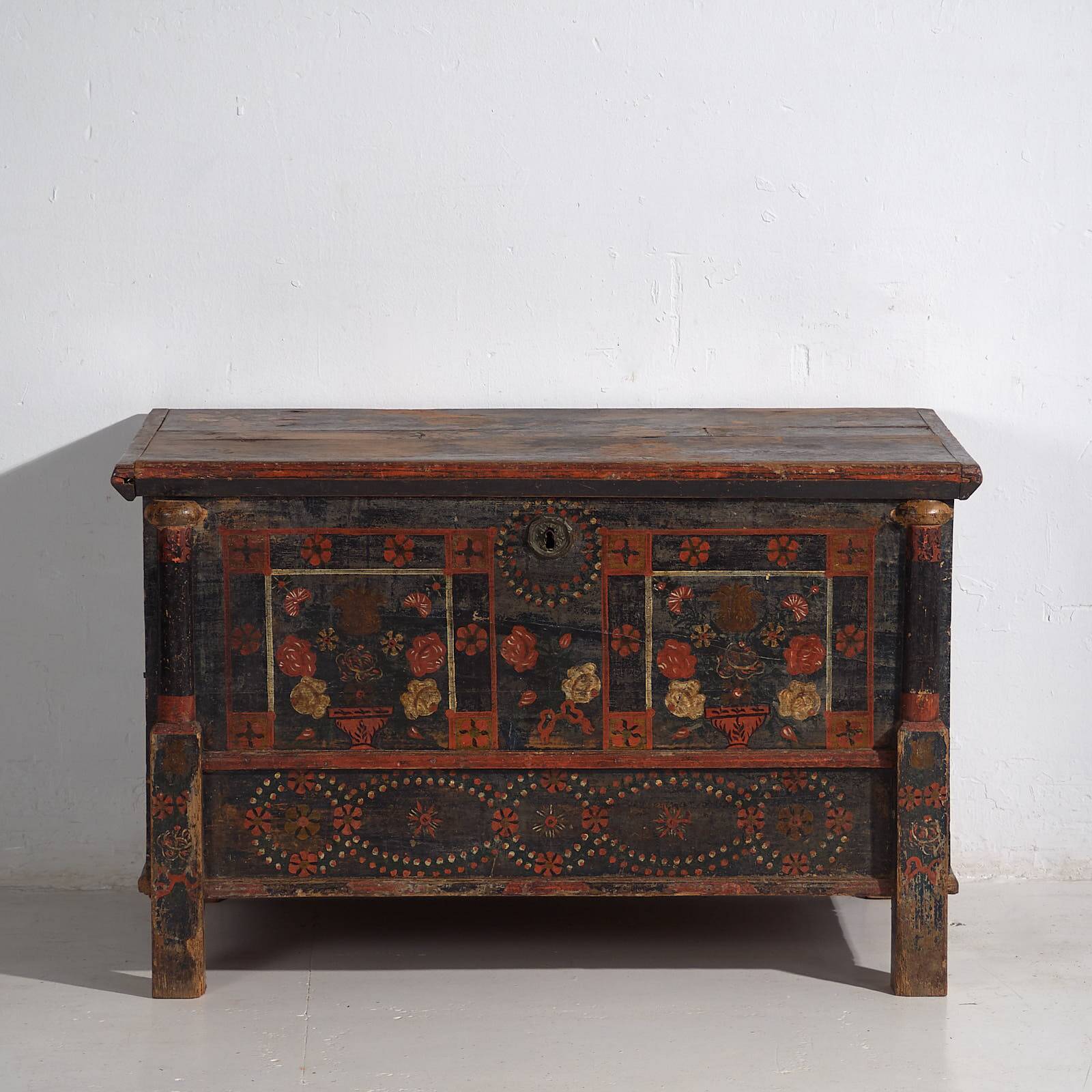 Antique painted chest (c.1870) #28