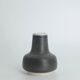 Scandinavian collector's vase in anthracite stoneware by Gunnar Borg for Höganäs.