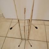 Vintage magazine holder in gold metal