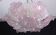Lustre vintage en verre de Murano rose
