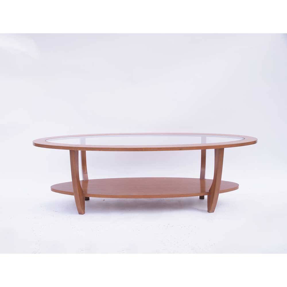 Table basse scandinave ovale vintage