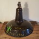 Black enamel industrial lamp