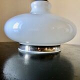 Suspension in opaline and silver thread