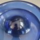 Vintage blue glass ashtray or pocket emptier