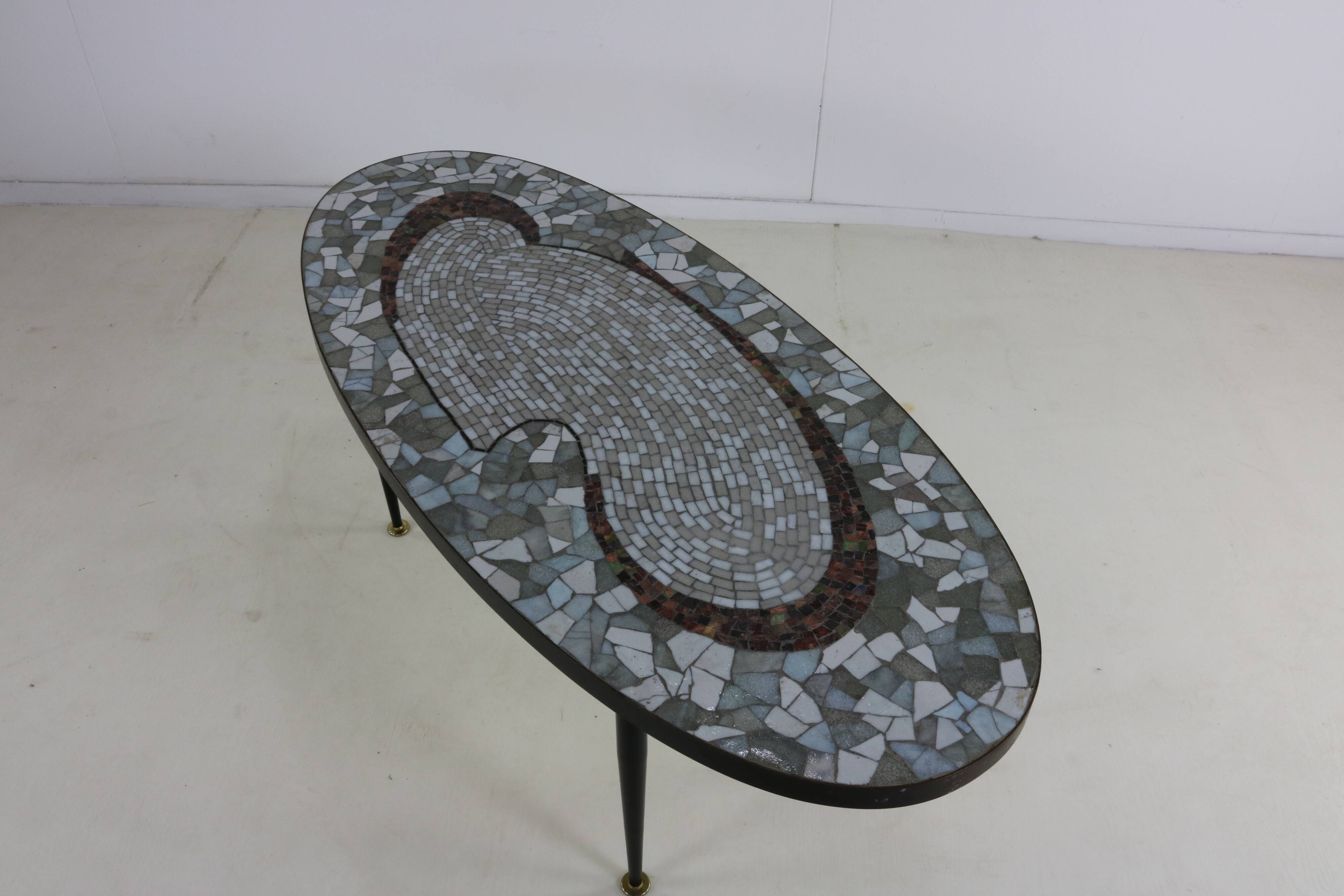 Sixties mosaic coffee table by Berthold Müller