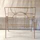 Art Deco style magazine rack in gilt metal - mid-20th century