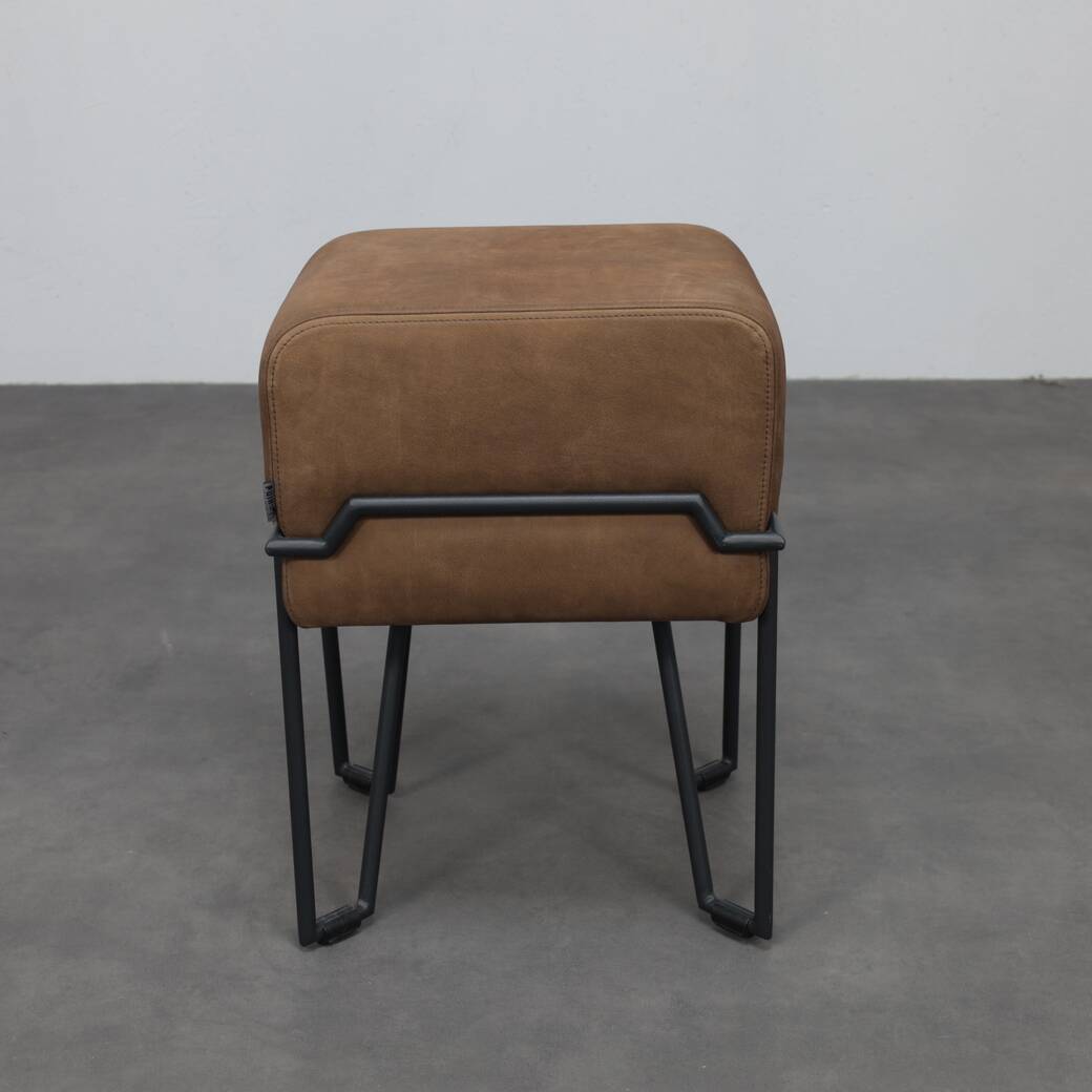 Low stool Bokk in leather by Ka-Lai Chan for Puik Design