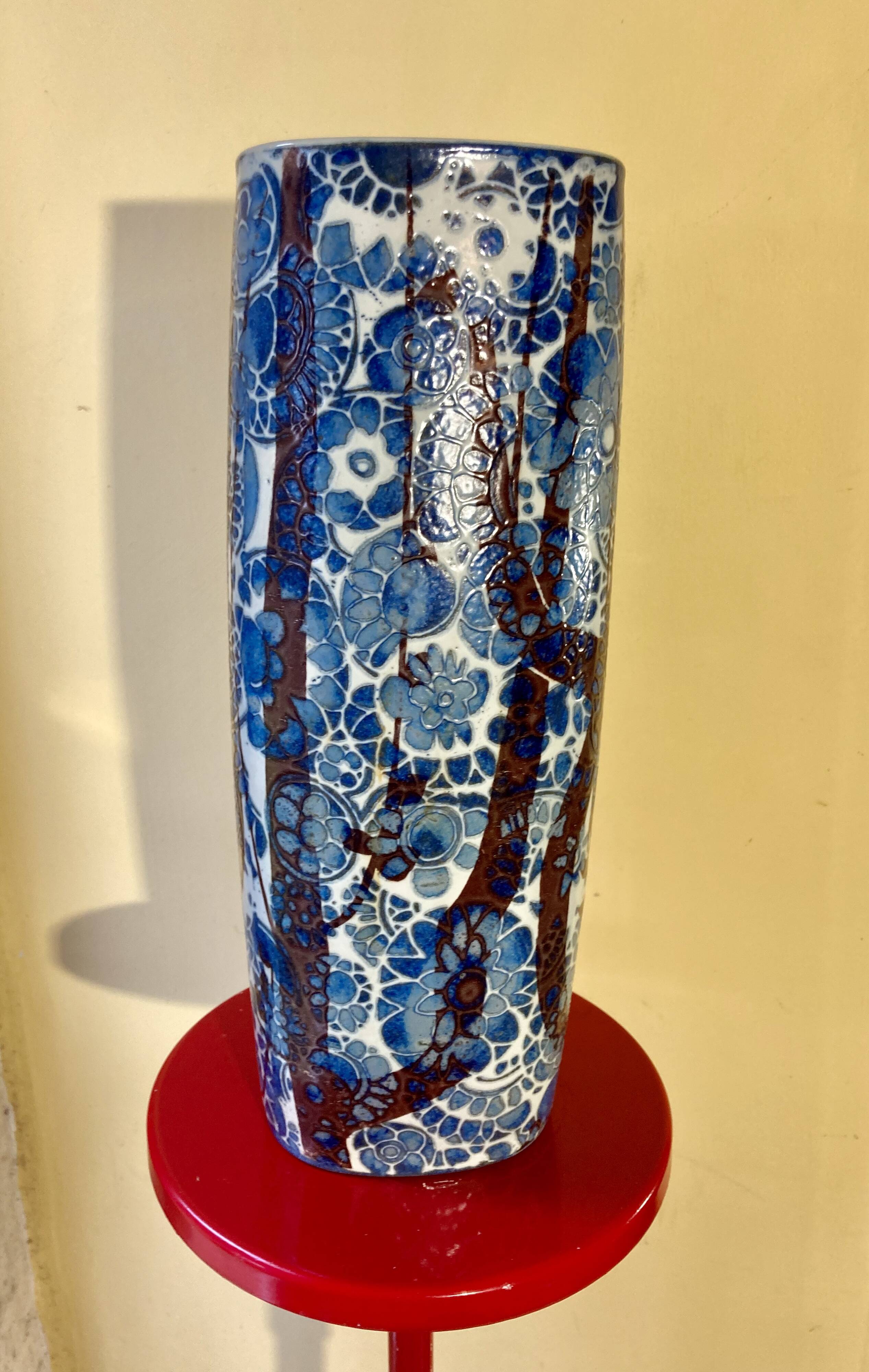 Danish vase - Baca - Johanne Gerber - Royal Copenhagen - Denmark - vintage size XXL