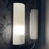 Paire d’appliques de chevet vintage en aluminium