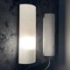 Pair of vintage aluminium bedside wall lights