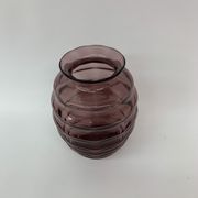Vase Art déco Doyen en verre violet, années 1930