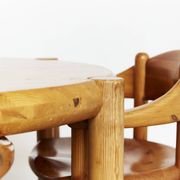 Dining Room Set by Rainer Daumiller for Hirtshals Savværk, 1970s, Set of 7