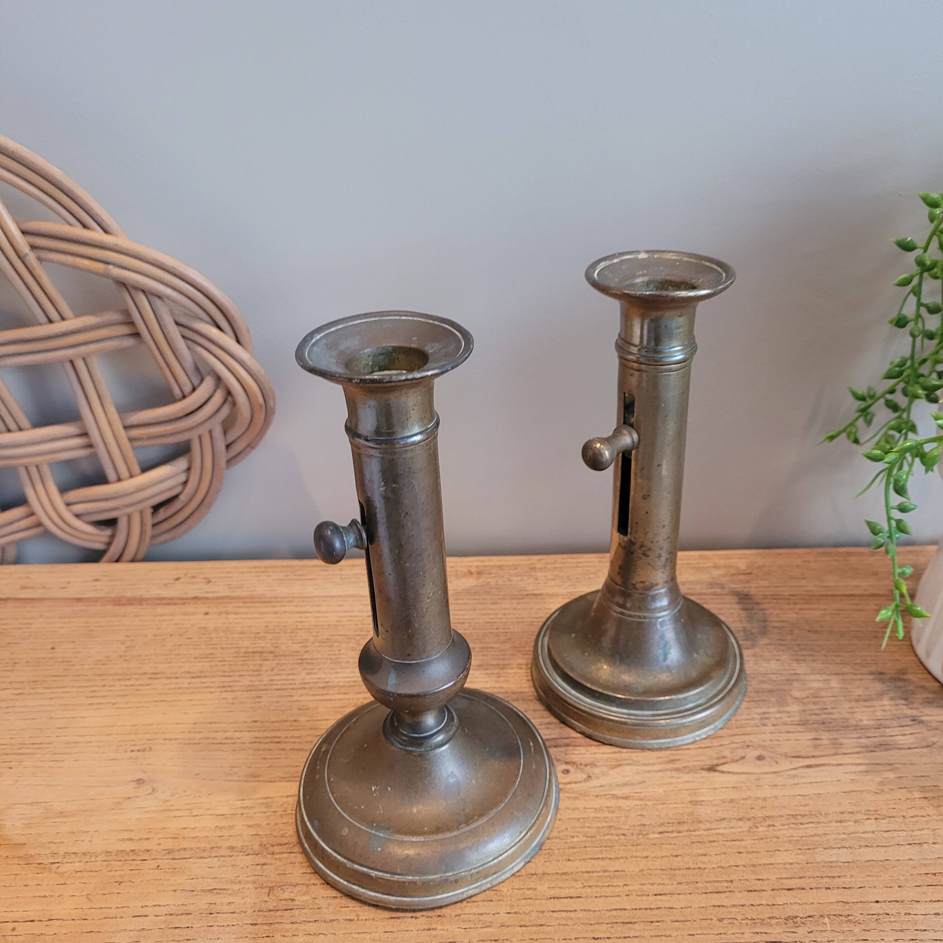 La Redoute x Selency pair of brass candle holders 07