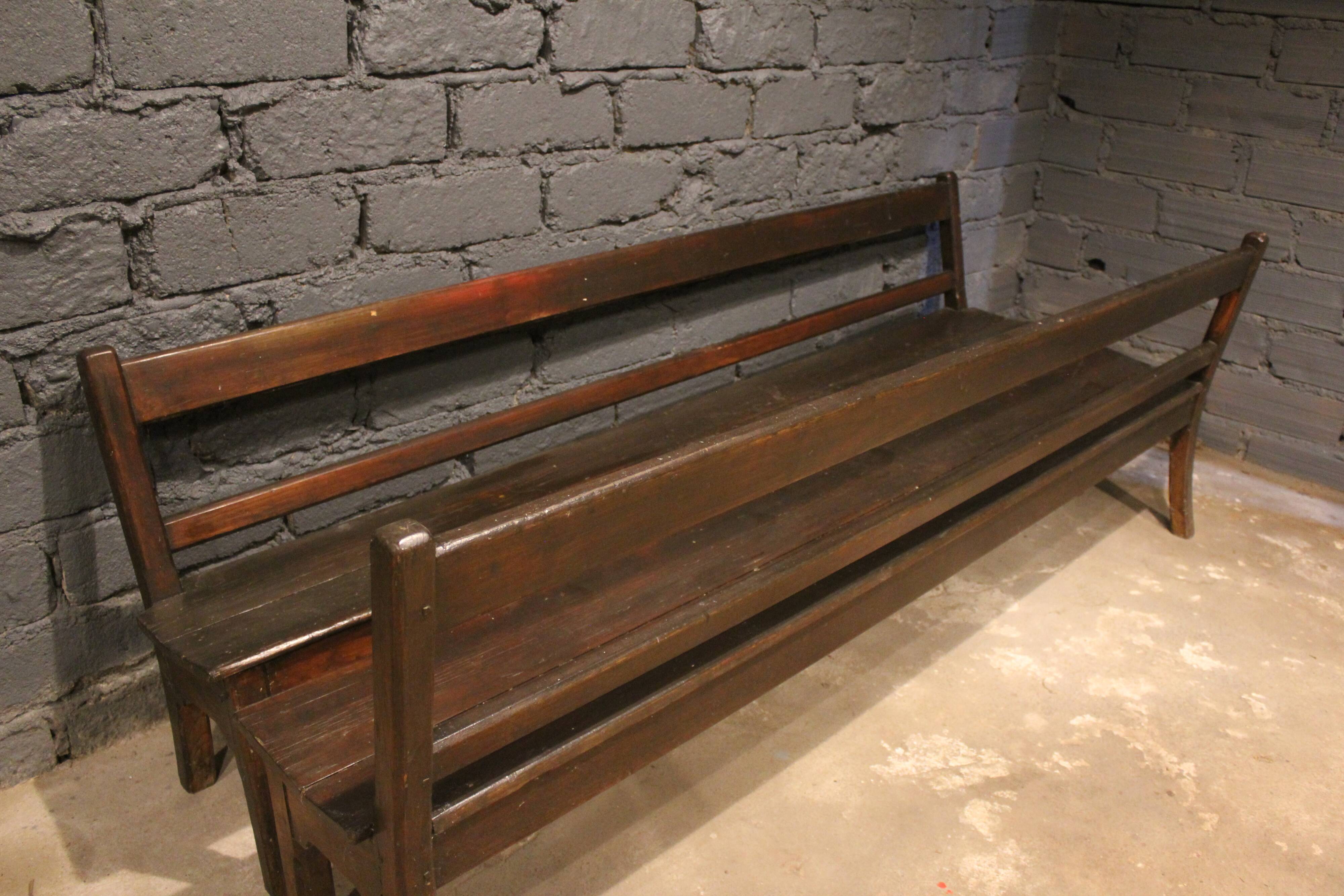 Pair of monastery benches