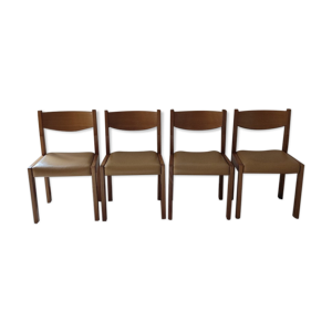 Chaises vintage en orme massif