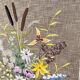 MCM needlepoint wall art - wild flower bouquet