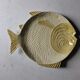 Plate barbotine fish attributed to Vallauris
