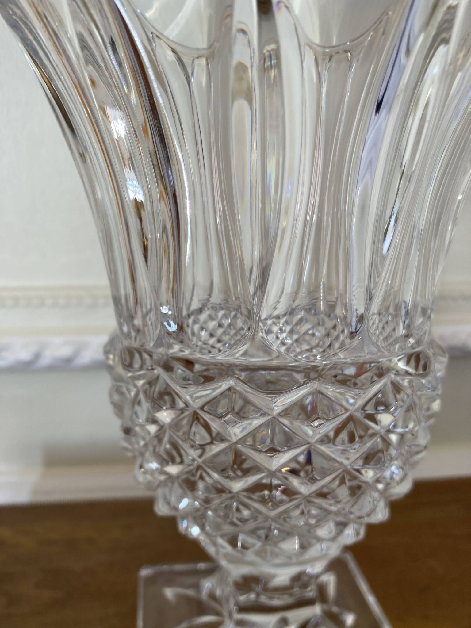 Vase Médicis en cristal H23cm