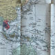 Very large Foldex world map - coloured world map 104x74cm