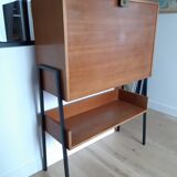 Writing desk wood and metal Jean Domps