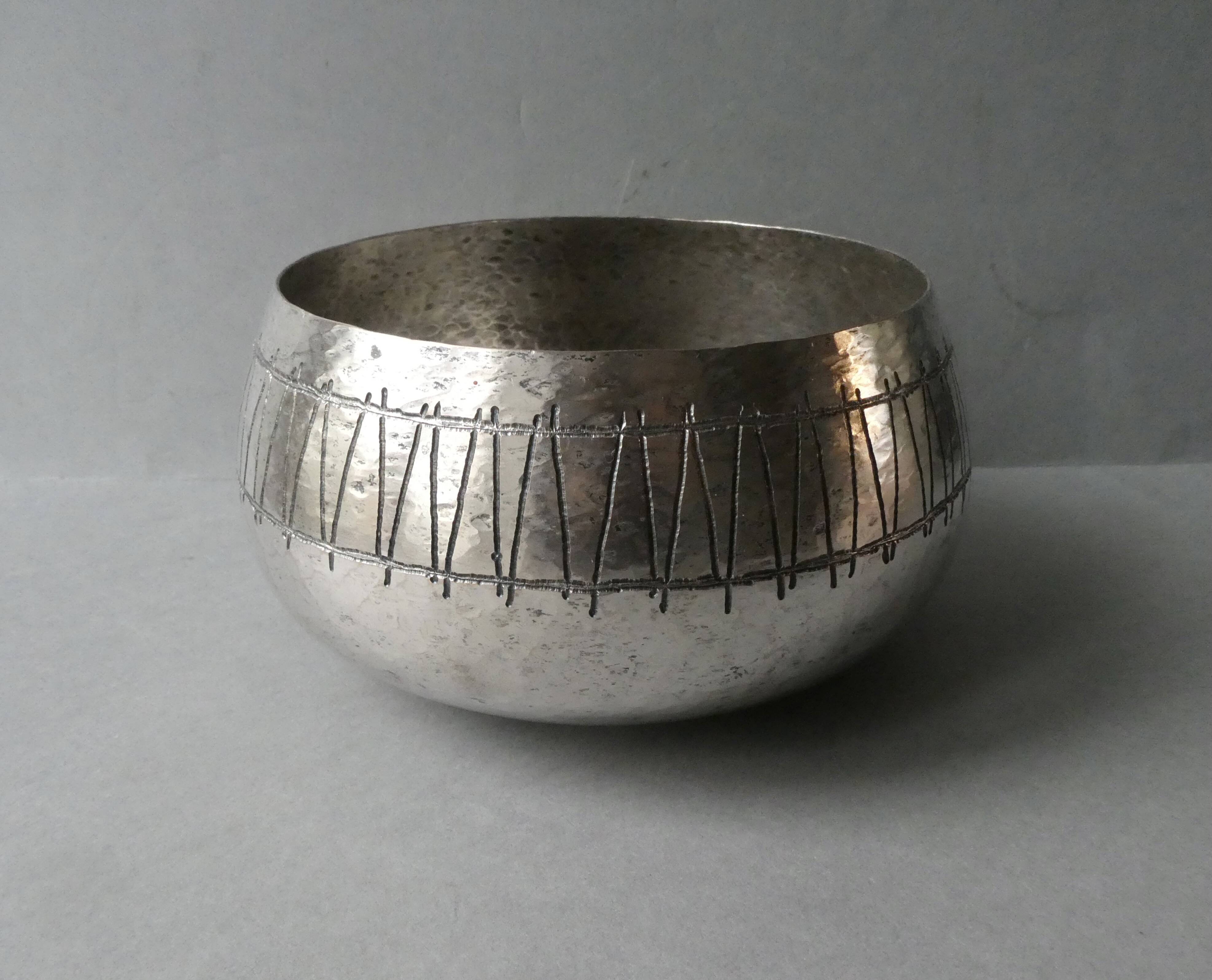 Silver metal pocket tray, signed Cavallini, 1960s