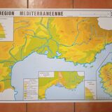 School map: south east altitudes n°27 / mediterranean region n°28